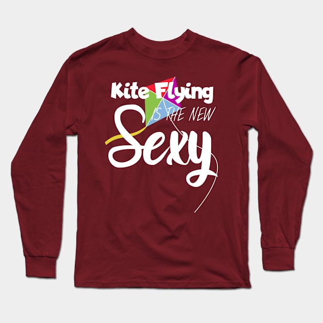 Kite flying Long Sleeve T-Shirt by maxcode